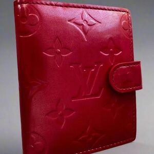 Louis Vuitton Vernis Card Holder in Watermelon/Pommes D'Amour